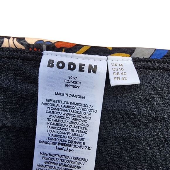 Boden Bikini 10 38C Floral Multicolor - Picture 3 of 4